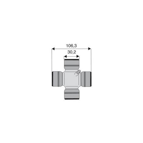 Croisillon circlips extérieurs 30.2 x 106.3