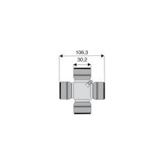Croisillon circlips extérieurs 30.2 x 106.3
