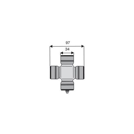 Croisillon circlips extérieurs 34 x 97 Croisillon circlips extérieurs 34 x 97