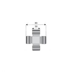 Croisillon circlips extérieurs 30 x 83