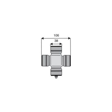 Croisillon circlips extérieurs 38 x 106