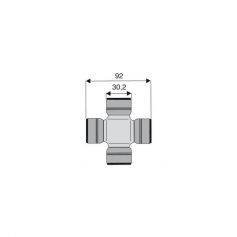 Croisillon circlips extérieurs 30.2 x 92 Croisillon circlips extérieurs 30.2 x 92