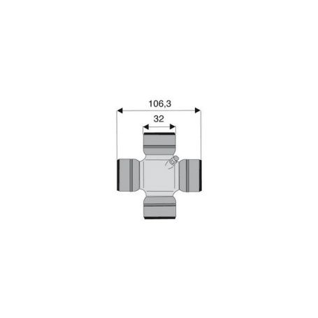 Croisillon circlips extérieurs 32 x 106.3 Croisillon circlips extérieurs 32 x 106.3