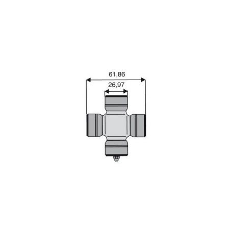 Croisillon circlips extérieurs 26.97 x 61.86 Croisillon circlips extérieurs 26.97 x 61.86