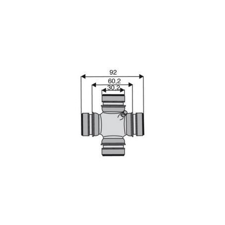 Croisillon circlips intérieurs 30.2 x 60.2 Croisillon circlips intérieurs 30.2 x 60.2