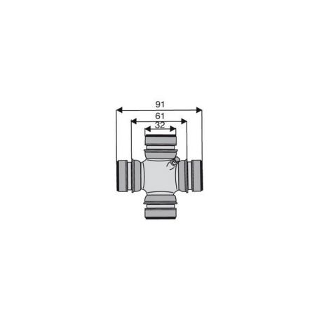 Croisillon circlips intérieurs 32 x 61 Croisillon circlips intérieurs 32 x 61