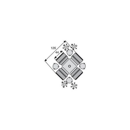 Croisillon circlips extérieurs 44 x 126 Croisillon circlips extérieurs 44 x 126