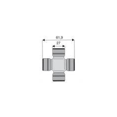 Croisillon circlips extérieurs 27 x 61.9 Croisillon circlips extérieurs 27 x 61.9