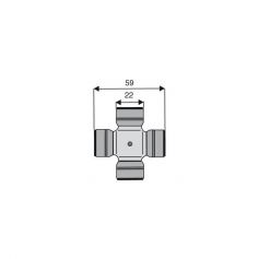 Croisillon circlips extérieurs 22 x 59 Croisillon circlips extérieurs 22 x 59