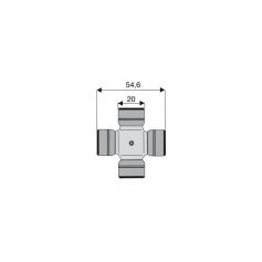 Croisillon circlips extérieurs 20 x 54.6 Croisillon circlips extérieurs 20 x 54.6
