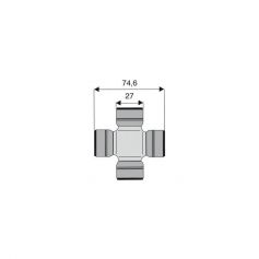 Croisillon circlips extérieurs 27 x 74.6 Croisillon circlips extérieurs 27 x 74.6