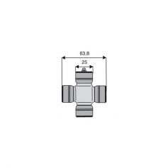 Croisillon circlips extérieurs 25 x 63.8 Croisillon circlips extérieurs 25 x 63.8