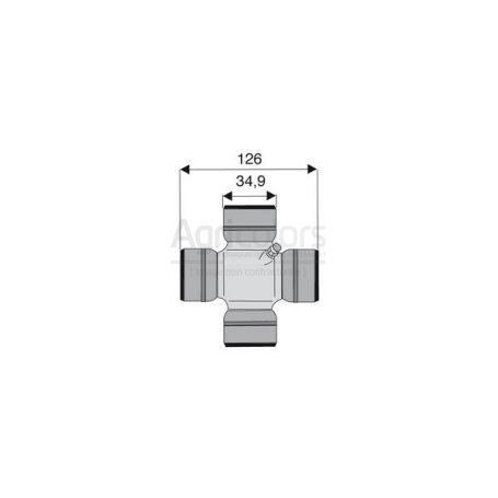 Croisillon circlips extérieurs 34.9 x 126 Croisillon circlips extérieurs 34.9 x 126