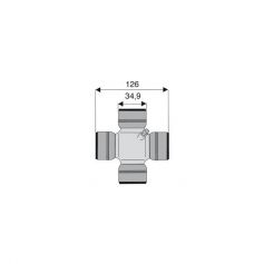 Croisillon circlips extérieurs 34.9 x 126 Croisillon circlips extérieurs 34.9 x 126