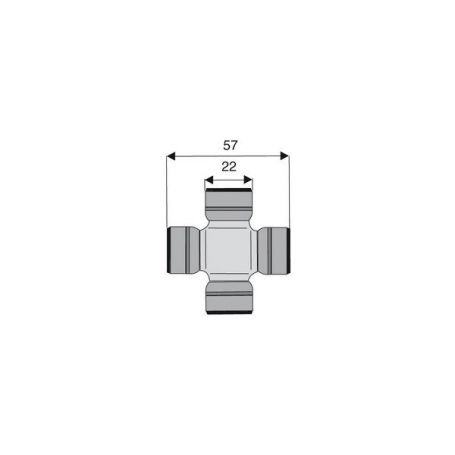 Croisillon circlips extérieurs 22 x 57 Croisillon circlips extérieurs 22 x 57