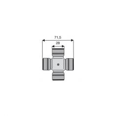 Croisillon circlips extérieurs 28 x 71.5 Croisillon circlips extérieurs 28 x 71.5