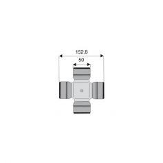 Croisillon circlips extérieurs 50 x 152.8 Croisillon circlips extérieurs 50 x 152.8