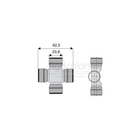Croisillon circlips extérieurs 23.8 x 62.5 Croisillon circlips extérieurs 23.8 x 62.5