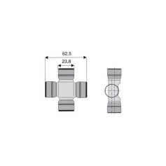 Croisillon circlips extérieurs 23.8 x 62.5 Croisillon circlips extérieurs 23.8 x 62.5