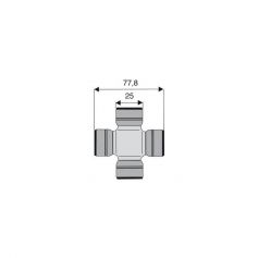 Croisillon circlips extérieurs 25 x 77.8 Croisillon circlips extérieurs 25 x 77.8