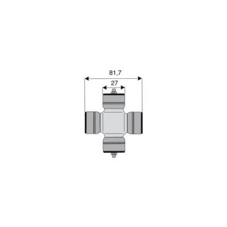 Croisillon circlips extérieurs 27 x 81.7 Croisillon circlips extérieurs 27 x 81.7