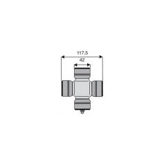 Croisillon circlips extérieurs 42 x 117.5 Croisillon circlips extérieurs 42 x 117.5