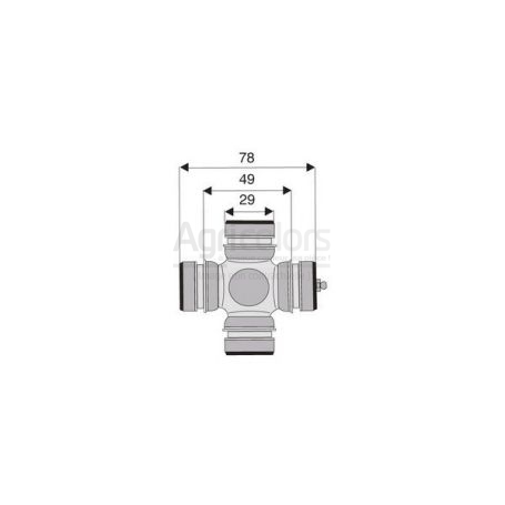 Croisillon circlips intérieurs 29 x 49 Croisillon circlips intérieurs 29 x 49