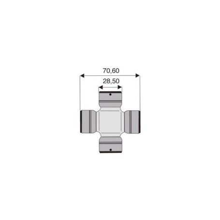 Croisillon circlips extérieurs 28.5 x 70.6 Croisillon circlips extérieurs 28.5 x 70.6