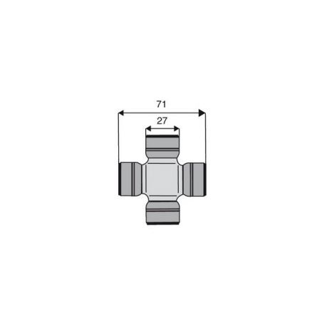 Croisillon circlips extérieurs 27 x 71 Croisillon circlips extérieurs 27 x 71