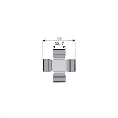 Croisillon circlips extérieurs 30.17 x 82 Croisillon circlips extérieurs 30.17 x 82