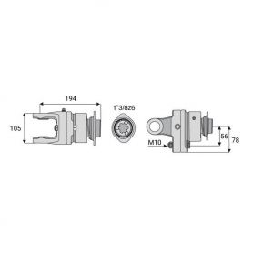 Limiteur boulon roue libre 36x89