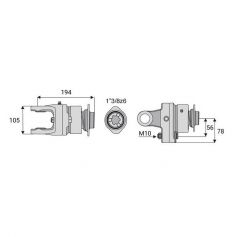 Limiteur boulon roue libre 36x89 Limiteur boulon roue libre 36x89