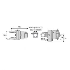 Limiteur boulon roue libre 36x89 Limiteur boulon roue libre 36x89