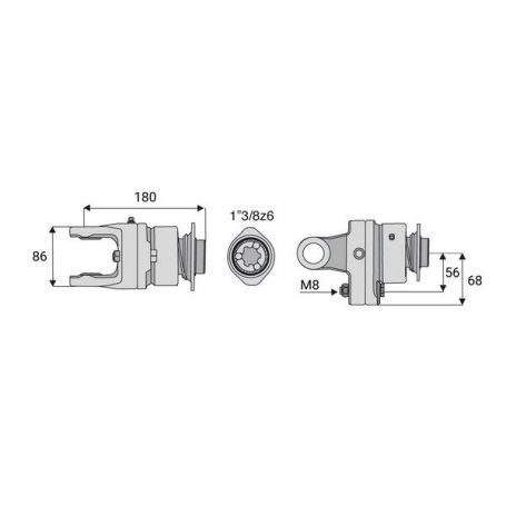Limiteur boulon roue libre 27x74.6 Limiteur boulon roue libre 27x74.6