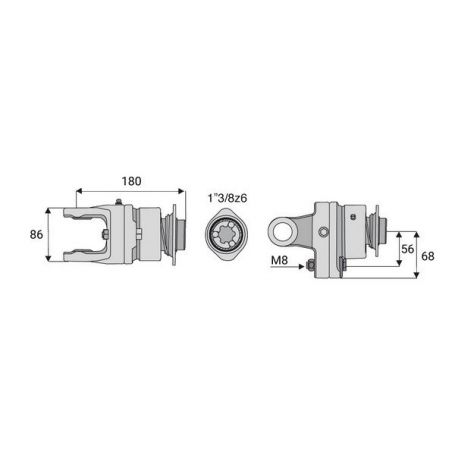 Limiteur boulon roue libre 30.2x80 Limiteur boulon roue libre 30.2x80