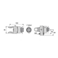 Limiteur boulon roue libre 30.2x80 Limiteur boulon roue libre 30.2x80