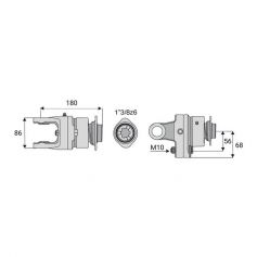 Limiteur boulon roue libre 30.2x80 Limiteur boulon roue libre 30.2x80