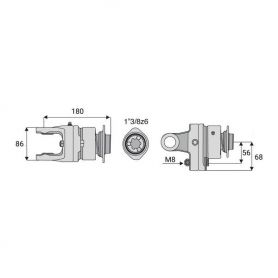 Limiteur boulon roue libre 32x76