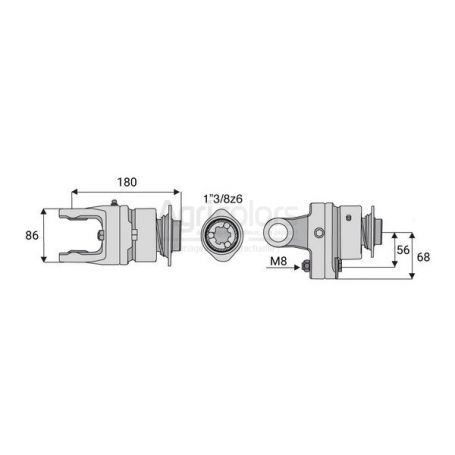 Limiteur boulon roue libre 32x76 Limiteur boulon roue libre 32x76