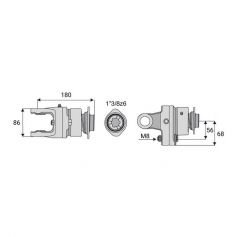 Limiteur boulon roue libre 32x76 Limiteur boulon roue libre 32x76