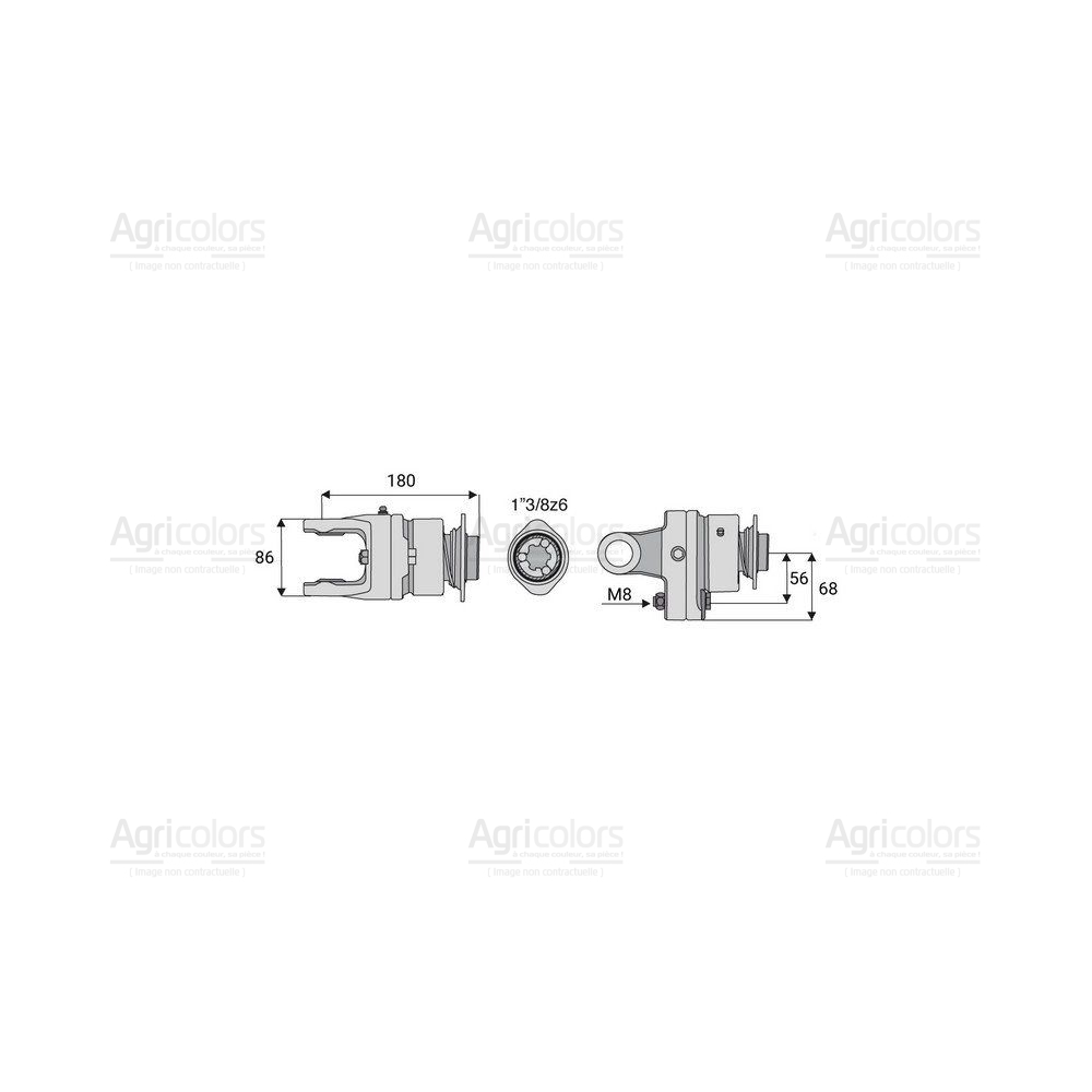 Limiteur boulon roue libre 32x76