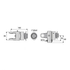 Limiteur boulon roue libre 32x76 Limiteur boulon roue libre 32x76