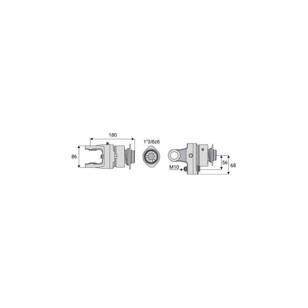 Limiteur boulon roue libre 32x76