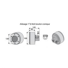 Limiteur débrayable à cames avec alésage 1"3/4z6