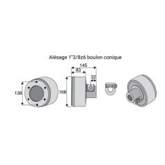 Limiteur débrayable à cames avec alésage 1"3/8z6 Limiteur débrayable à cames avec alésage 1"3/8z6