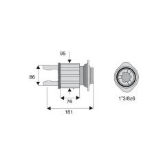 Limiteur à cames en étoile avec alésage 1"3/8z6
