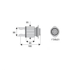 Limiteur à cames en étoile avec alésage 1"3/8z21