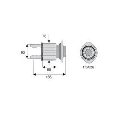 Limiteur à cames en étoile avec alésage 1"3/8z6 Limiteur à cames en étoile avec alésage 1"3/8z6