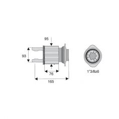 Limiteur à cames en étoile avec alésage 1"3/8z6 Limiteur à cames en étoile avec alésage 1"3/8z6