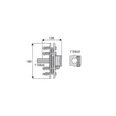 Limiteur à friction Arbre 1"3/8z6